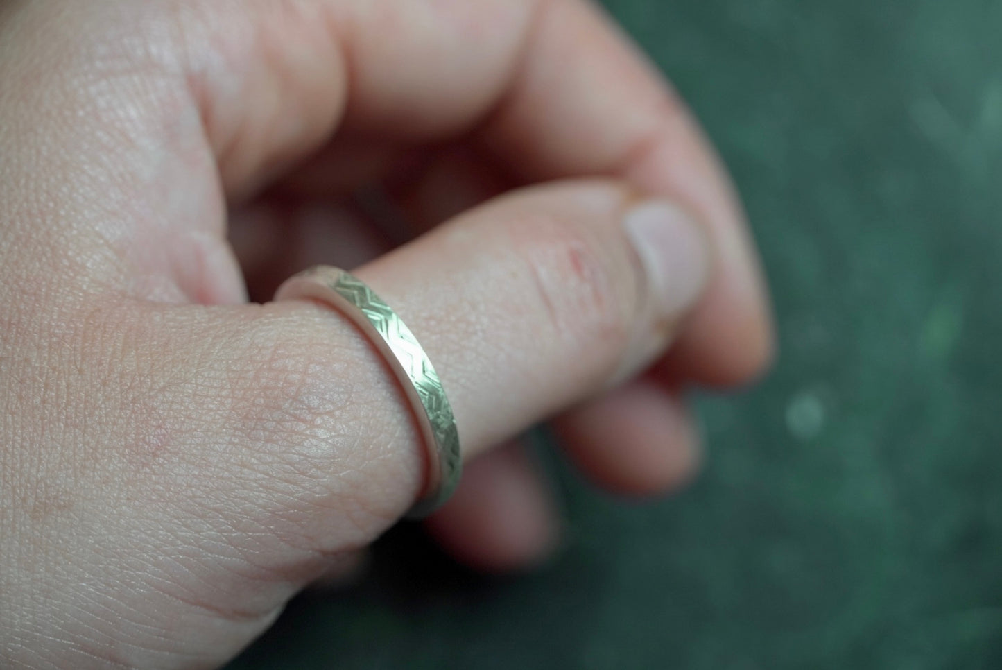 Sterling Silver Patterned Ring