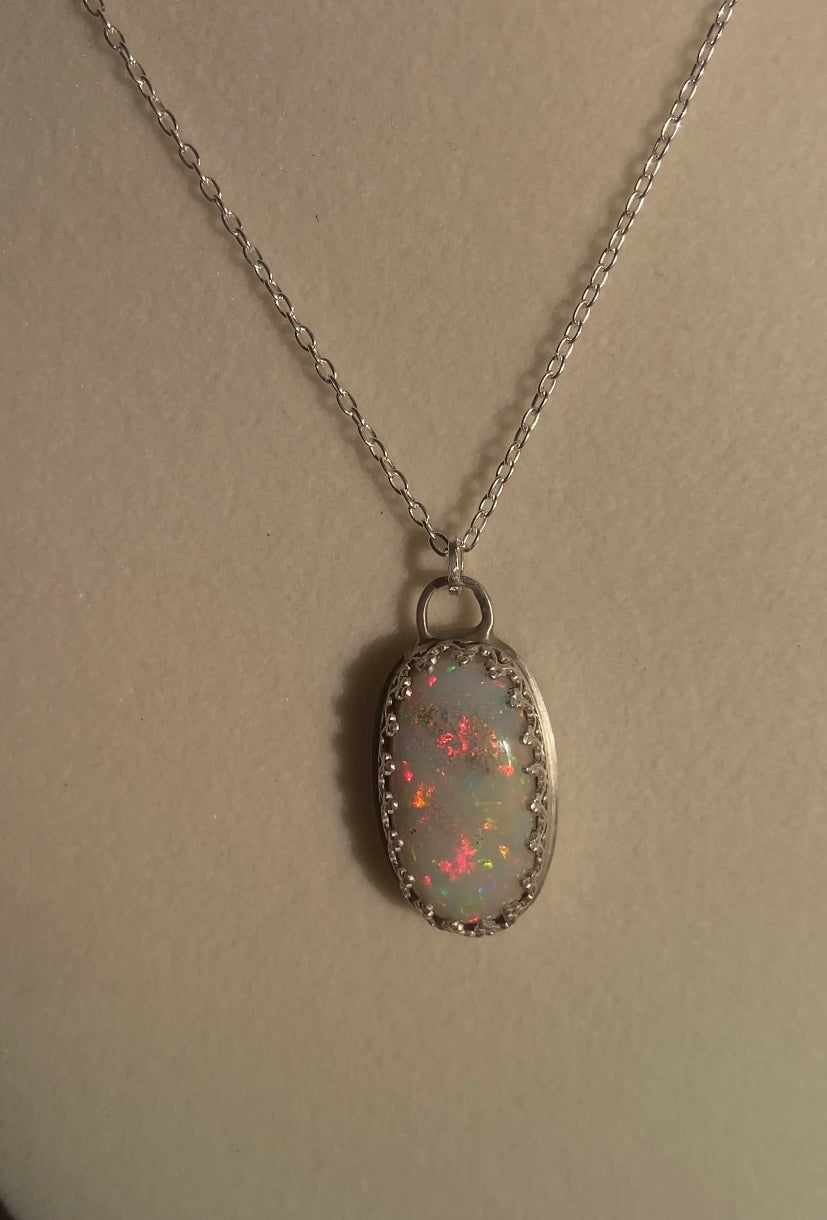 Appraised Ethiopian Opal Pendant