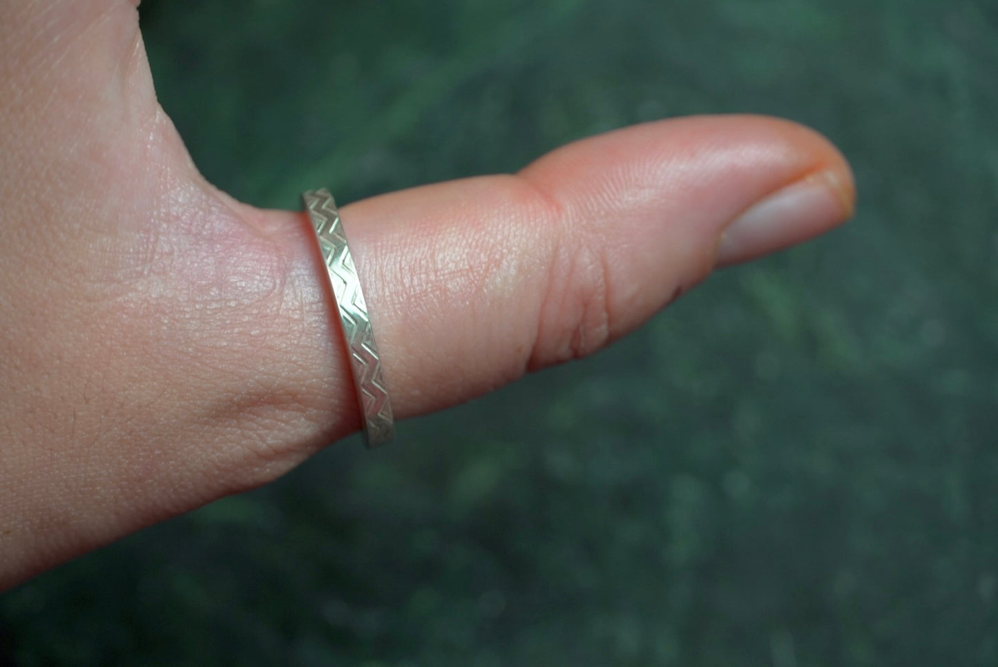 Sterling Silver Patterned Ring