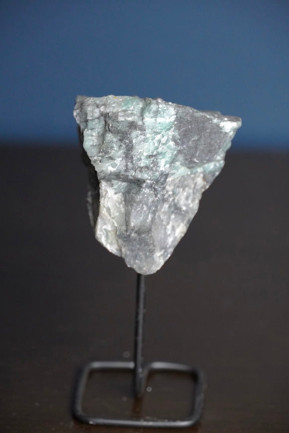 Emerald on Metal Stand
