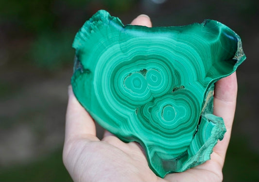 High Grade Malachite Slice