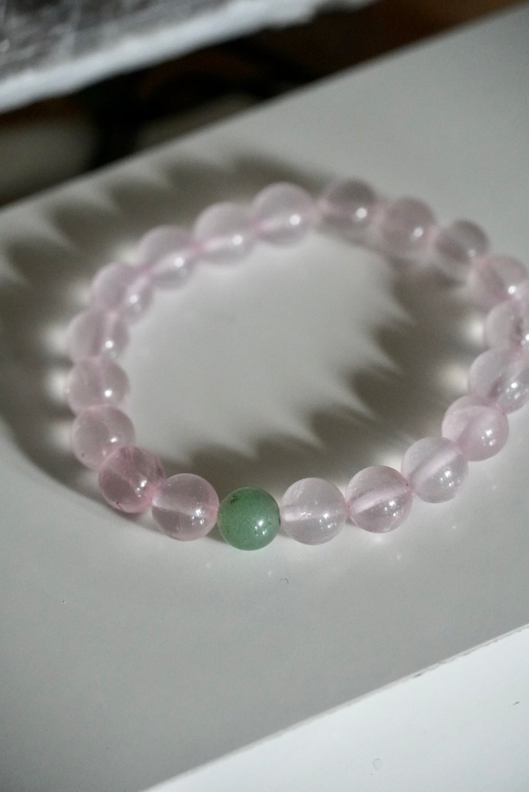 Rose Quartz & Green Aventurine Bracelet
