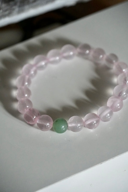 Rose Quartz & Green Aventurine Bracelet