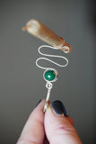 Natural Malachite Sterling Joint Holder