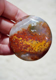 8th Vein Ocean Jasper Palm Stone