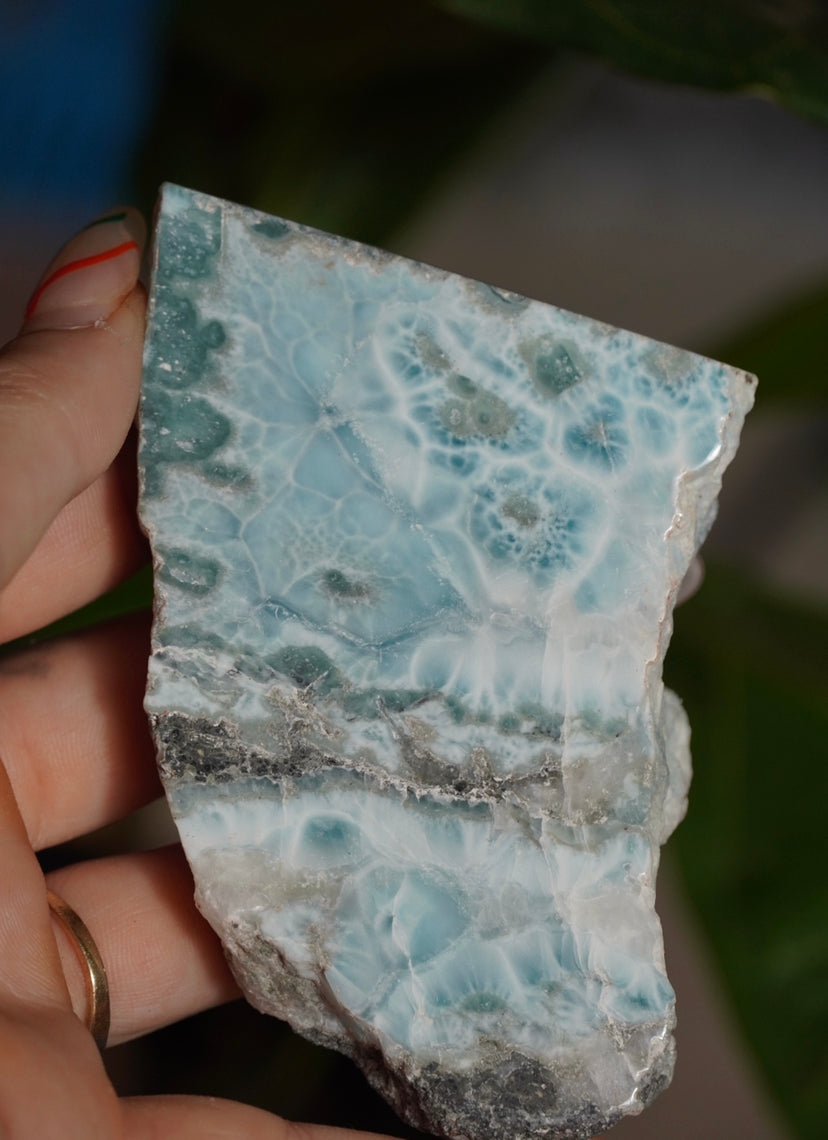 175g Larimar Slice