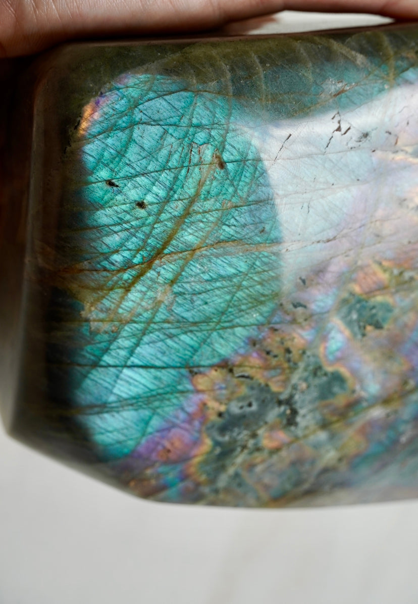 3.5LB Rainbow Labradorite Freeform