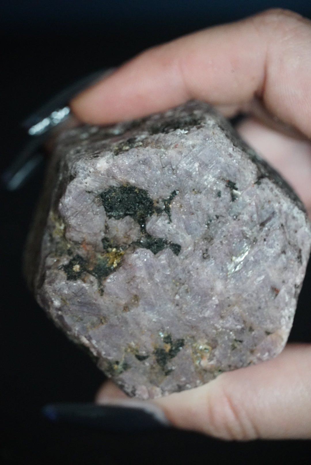 Ruby Record Keeper with Tourmaline & Mica