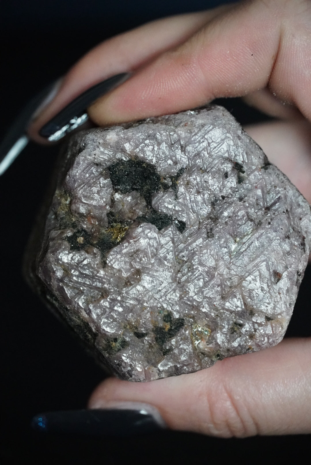 Ruby Record Keeper with Tourmaline & Mica