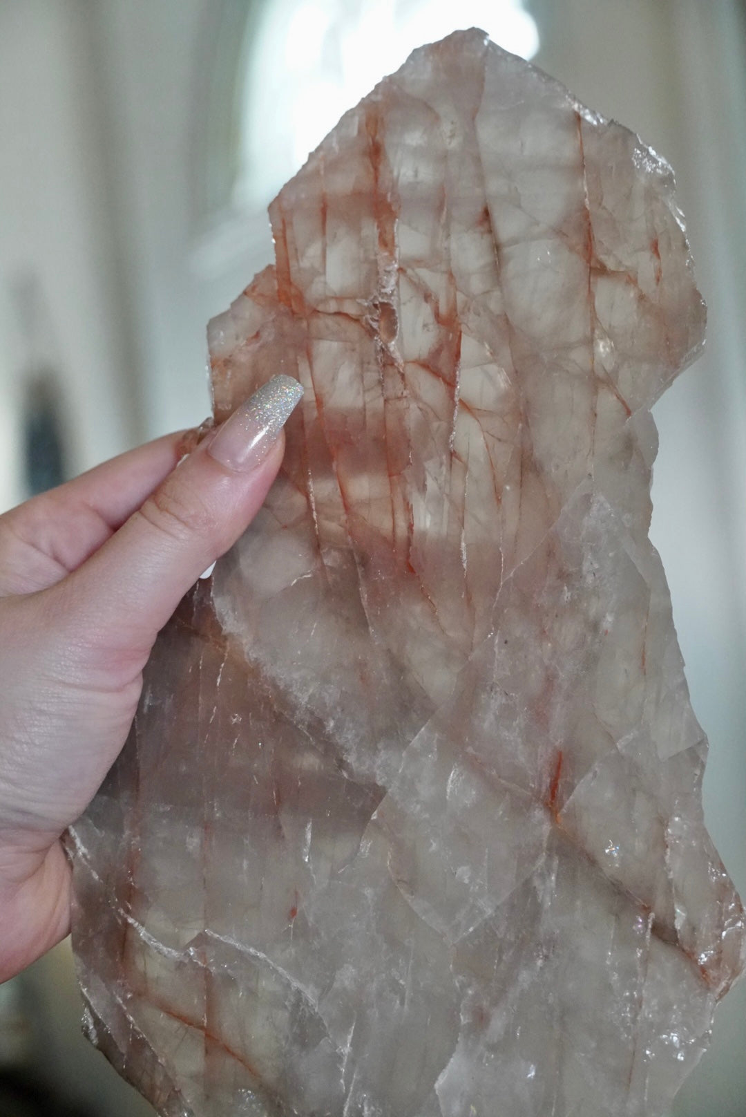 Smokey Hematoid Quartz Slab