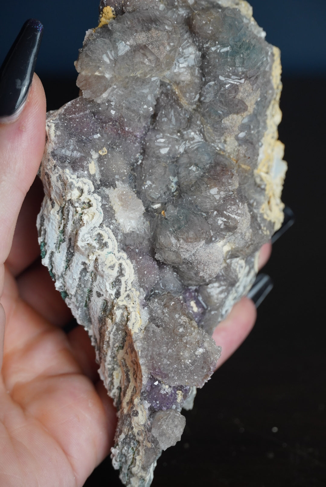 Amethyst Flower Druzy