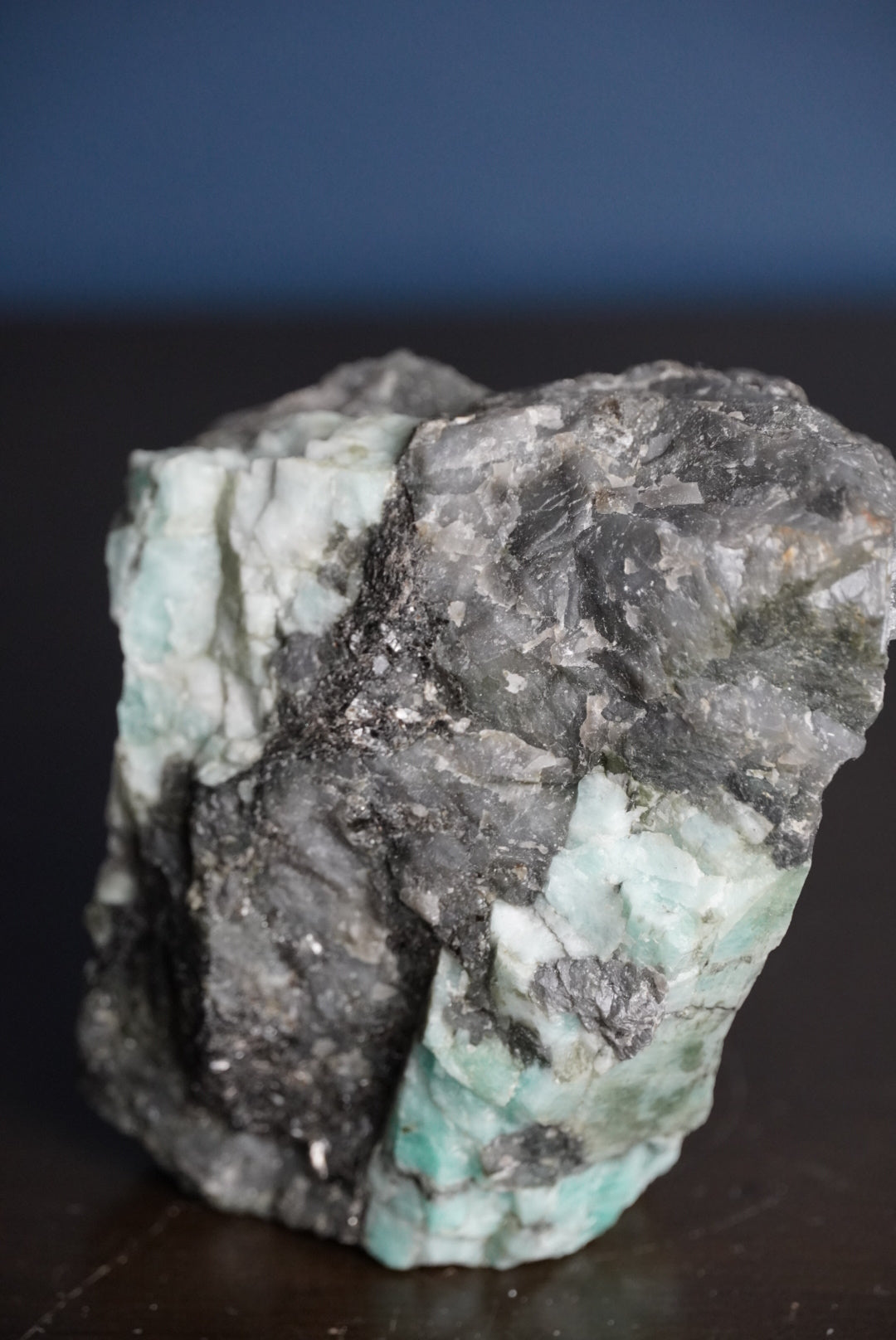 Emerald in Quartz & Tourmaline with Mica