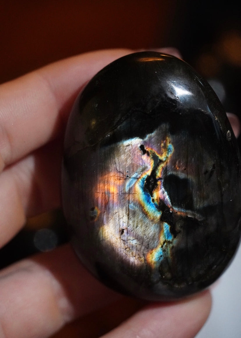 Rainbow Labradorite Palm Stone