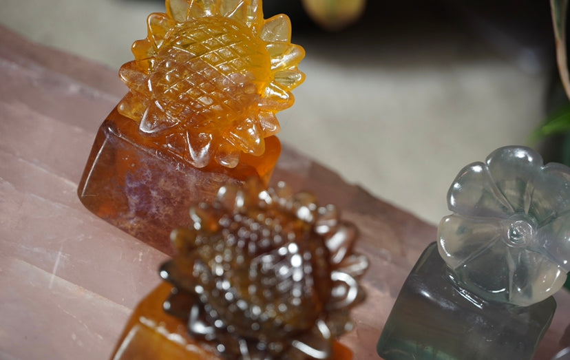 Flower Crystal Carving