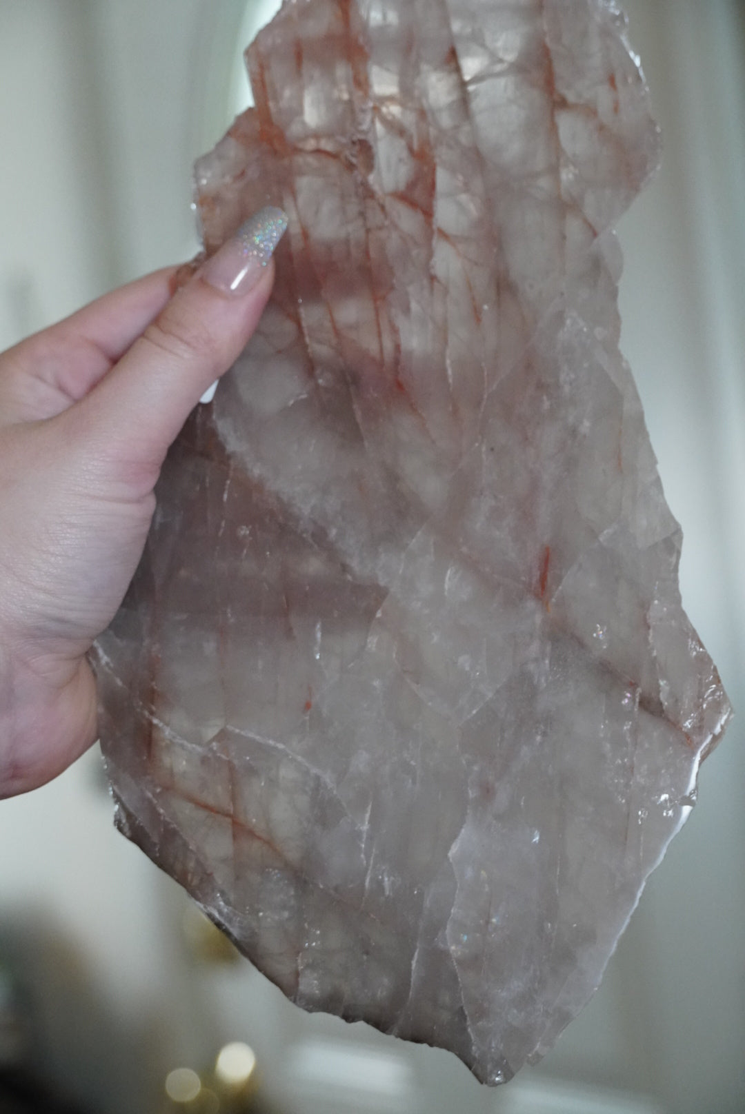 Smokey Hematoid Quartz Slab