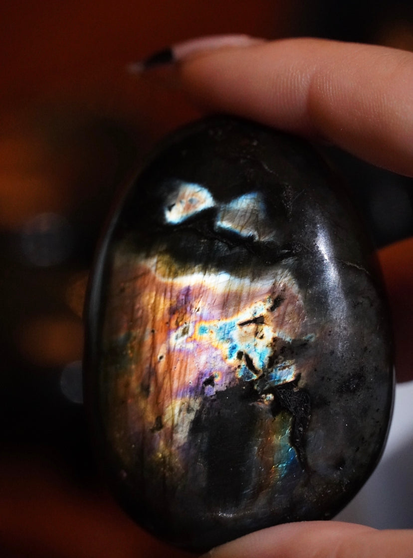 Rainbow Labradorite Palm Stone