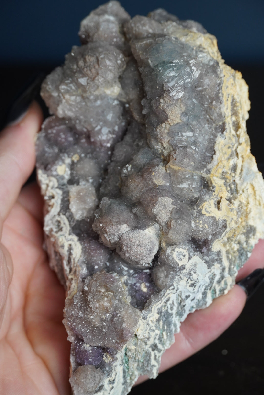 Amethyst Flower Druzy